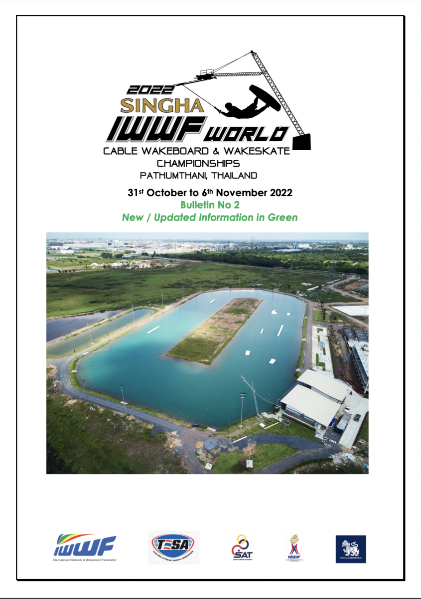 2022 IWWF SINGHA WORLD CABLE WAKEBOARD & WAKESKATE CHAMPIONSHIPS